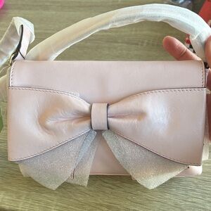 Kate Spade Elegant Pink Bow crossbody Handbag